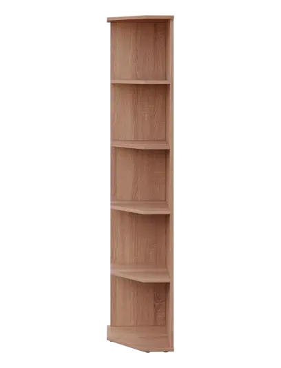 LZ 5 - 3 kancelářská skříň, rohová, levá, 1822x360x400, dub bardolino